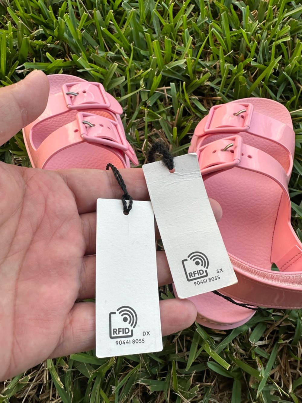 Gucci Kids Pink Double-Buckle Slide Sandals EU:35 - Picture 3 of 7